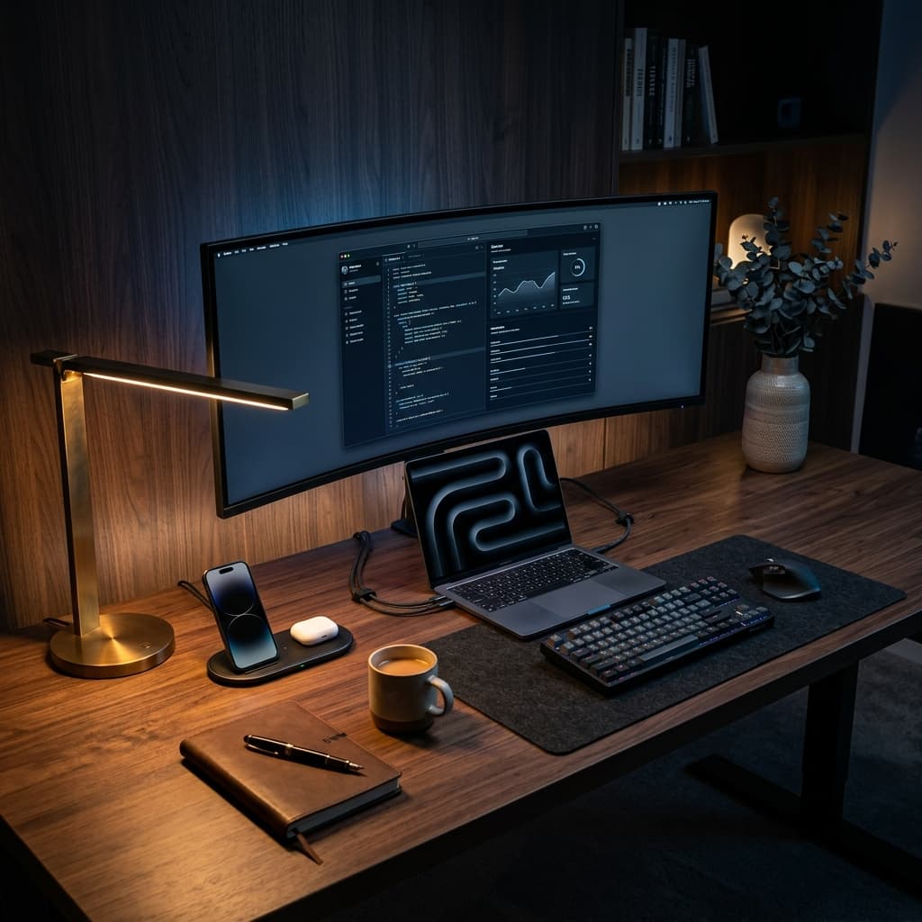 Futuristic Desk Setup